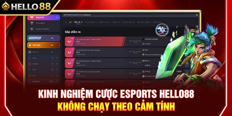 Kinh Nghiệm Esports HELLO88 Không Chạy Theo Cảm Tính 1 Kinh Nghiệm Esports HELLO88 Không Chạy Theo Cảm Tính