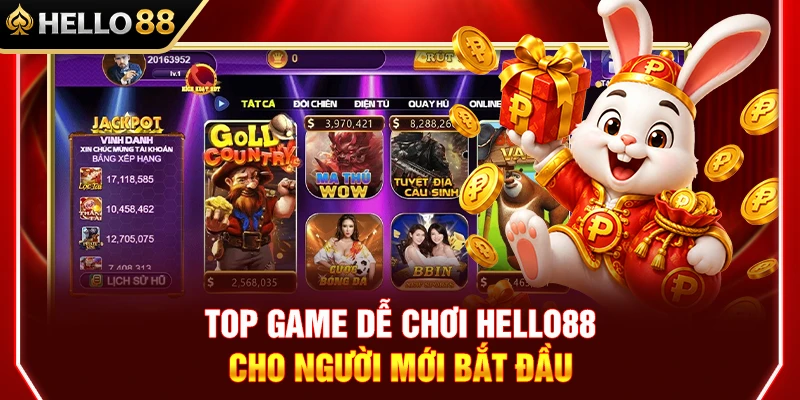 Top Game Dễ Chơi HELLO88 Cho Người Mới Bắt Đầu