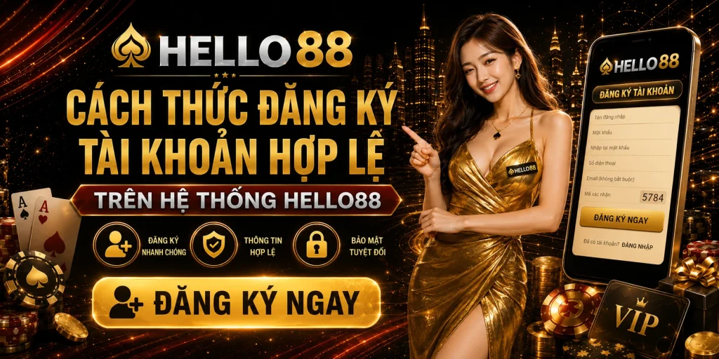 HELLO88 – Link Truy Cập HELLO88 - Tặng 888k Mừng Wordcup 2026 5 Cách thức đăng ký tài khoản hợp lệ trên hệ thống Hello88