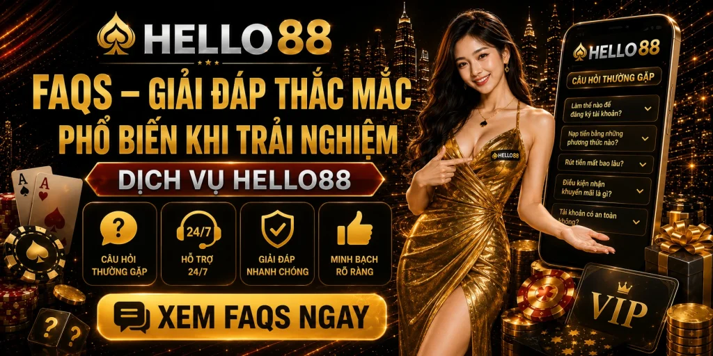 HELLO88 – Link Truy Cập HELLO88 - Tặng 888k Mừng Wordcup 2026 7 FAQs – Giải đáp thắc mắc phổ biến khi trải nghiệm dịch vụ Hello88