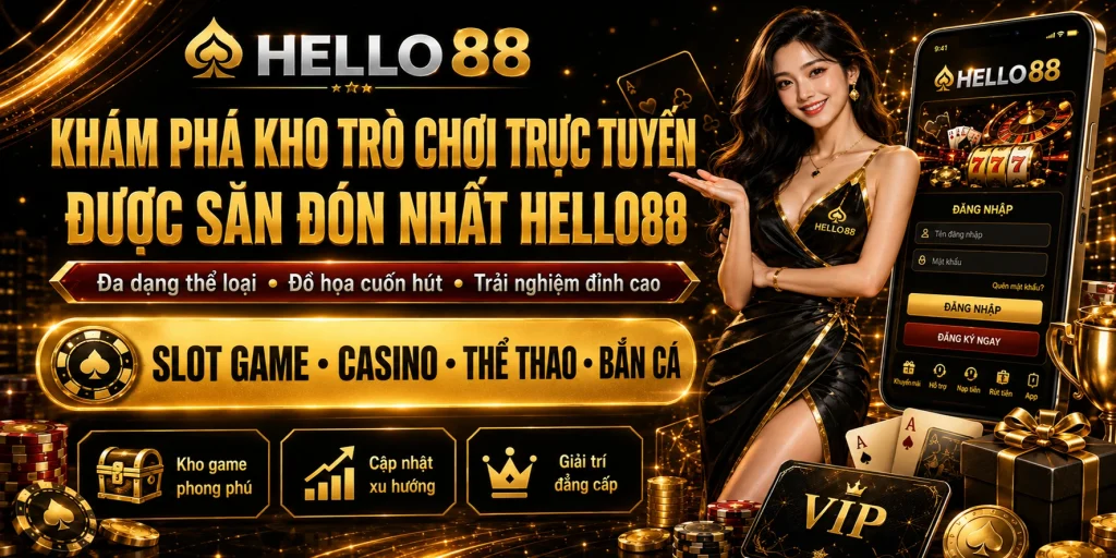 HELLO88 – Link Truy Cập HELLO88 - Tặng 888k Mừng Wordcup 2026 3 Khám phá kho trò chơi trực tuyến được săn đón nhất Hello88